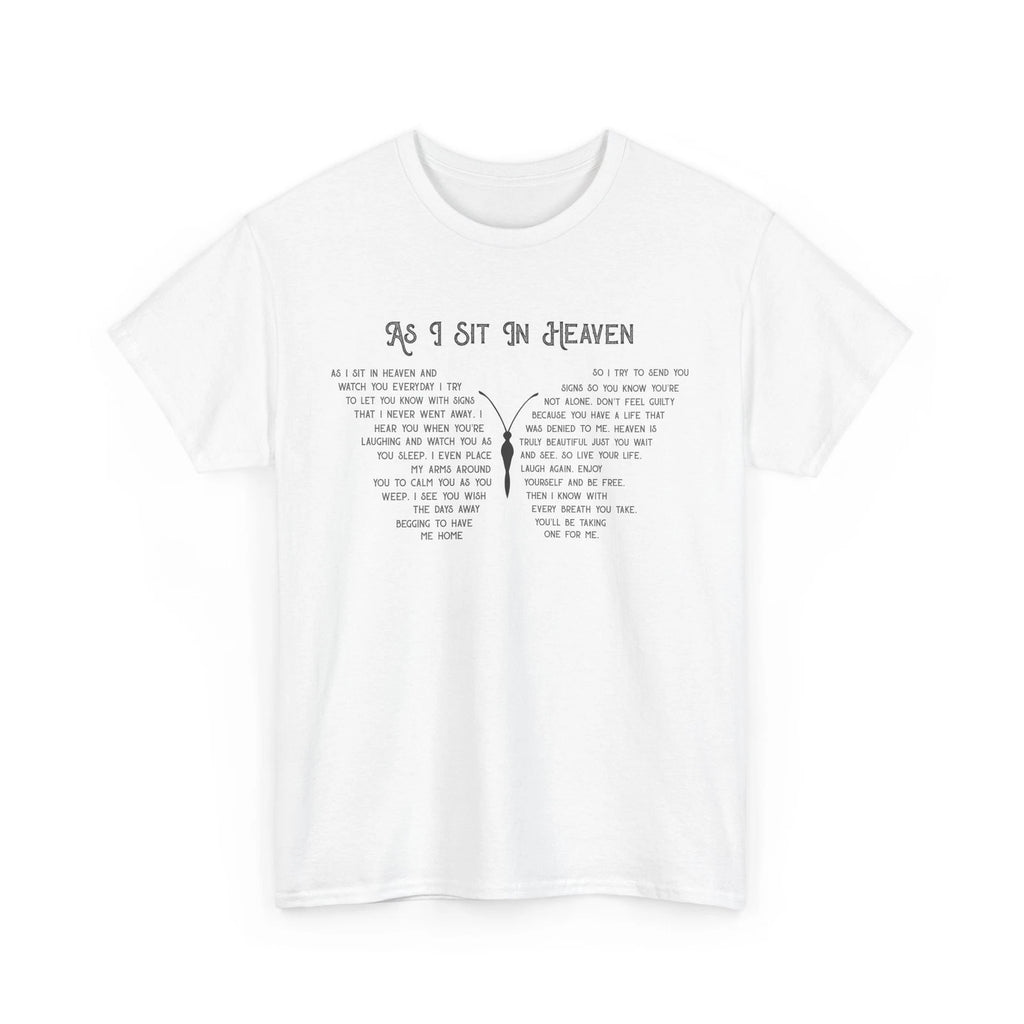 As i sit in heaven - Oversized Butterfly Graphic Tee Women’s Aesthetic Boho