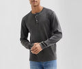 Arizona Mens Long Sleeve Regular Fit Henley Shirt