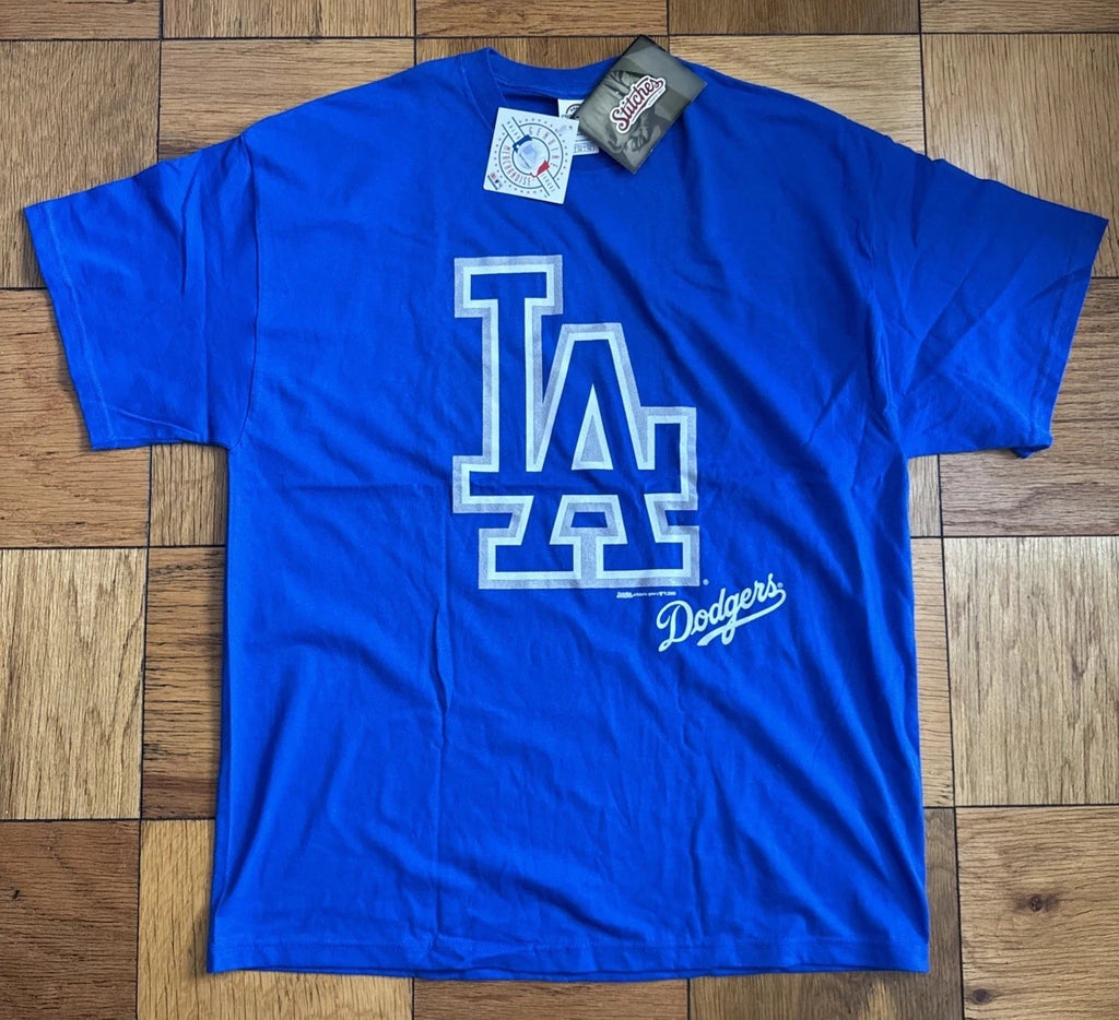 Vintage Y2K 2005 LA Dodgers Blue T-shirt Size XL  Mens Tee Baseball New