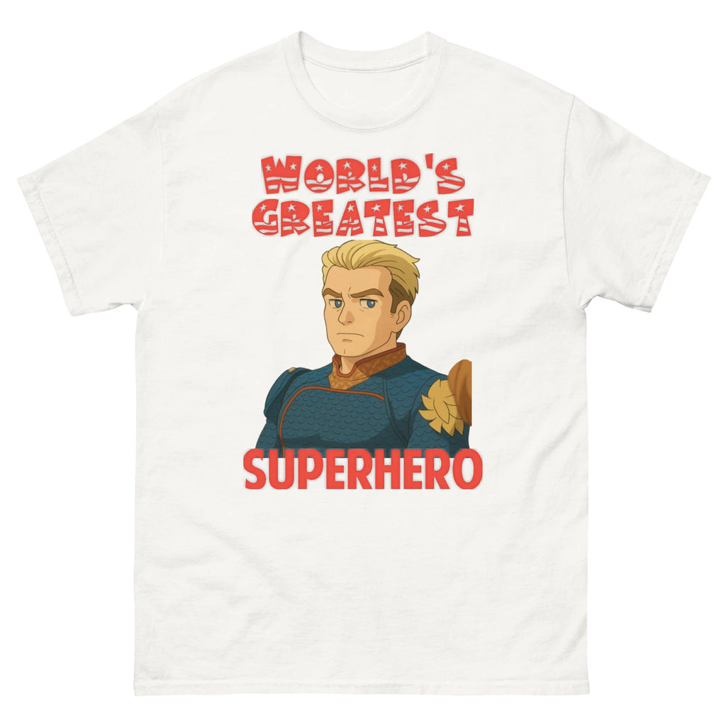 Unisex Homelander Tee, Cartoon Stylized Superhero, The Boys Homelander Tee