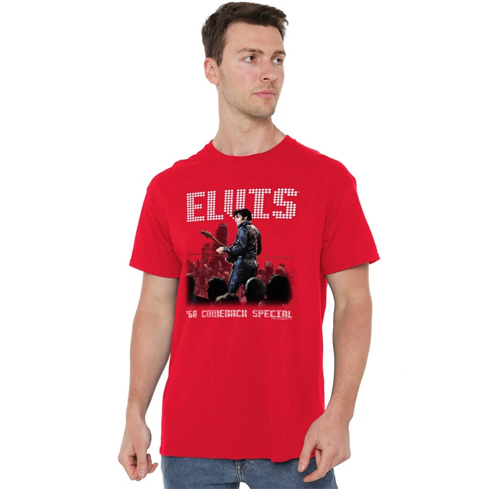 Elvis Presley Return Of The King Unisex T-Shirt S-4XL, Red