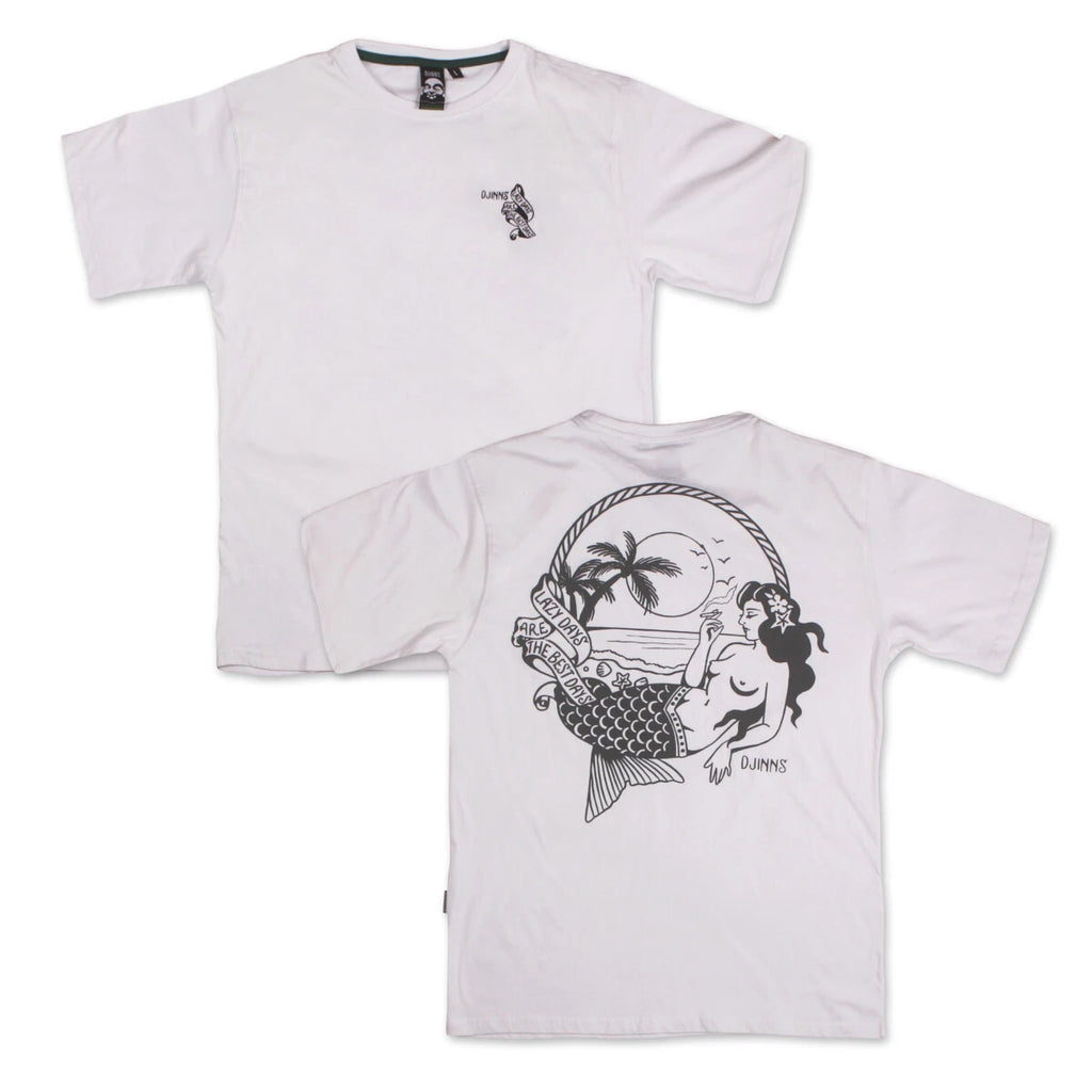Djinns Oversize T-Shirt Lazy Mermaid Herren Oberteil Meerjungfrau chillen Men