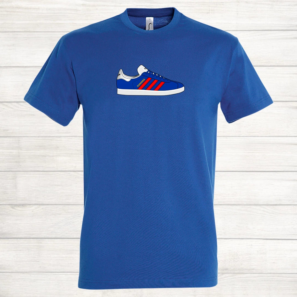Gazelle Football Rangers FC Scottish The Light Blues Top Trainer T Shirt