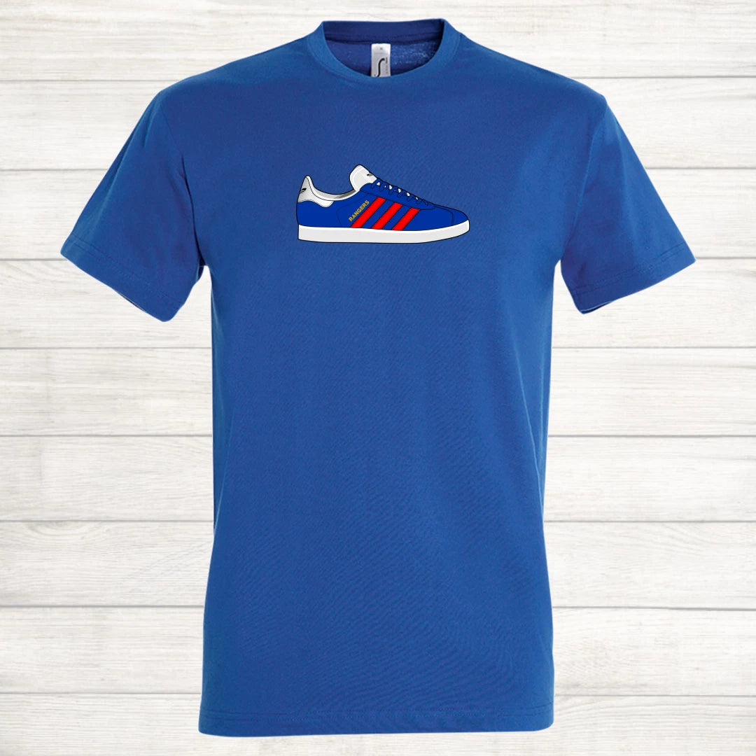 Gazelle Football Rangers FC Scottish The Light Blues Top Trainer T Shirt