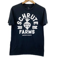 The Office Schrute Farms Graphic T-Shirt Mens Medium Black Cotton Minimalist Tee