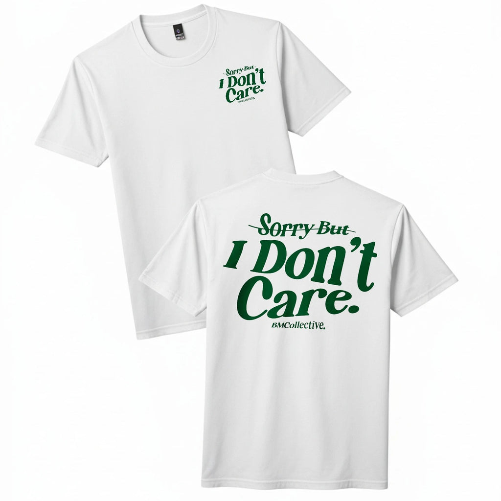 Unisex Vintage Sarcastic Quote Sorry But I Don't Care Graphic T-Shirt Cotton Tee