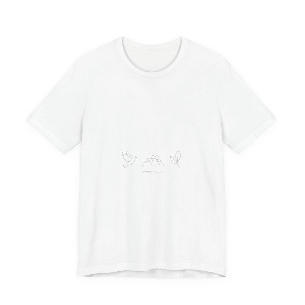 One-Line Plant Illustration Tee | Minimalist Single Continuous Line Art