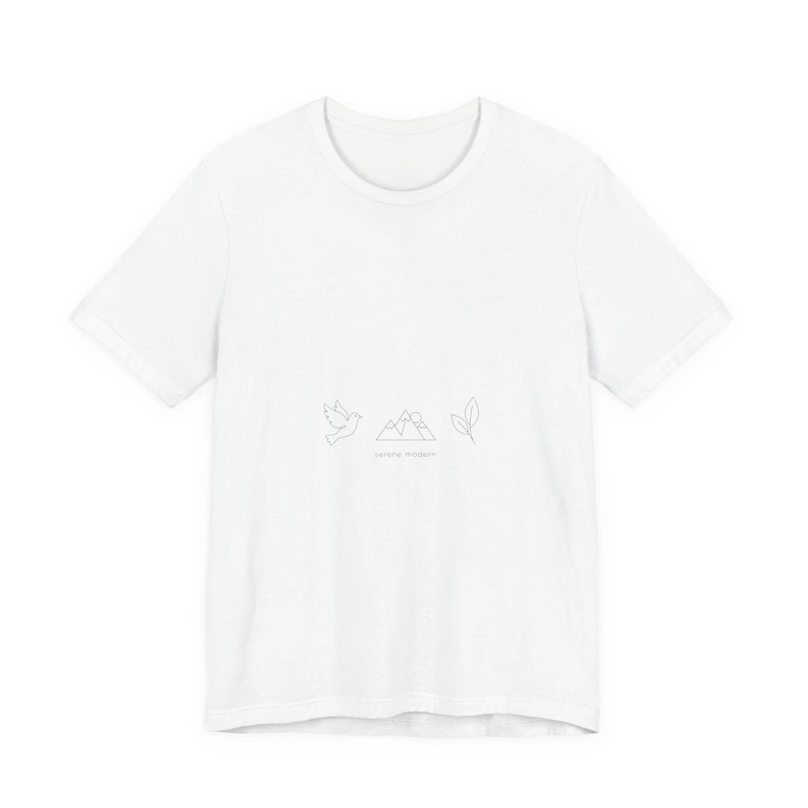 One-Line Plant Illustration Tee | Minimalist Single Continuous Line Art