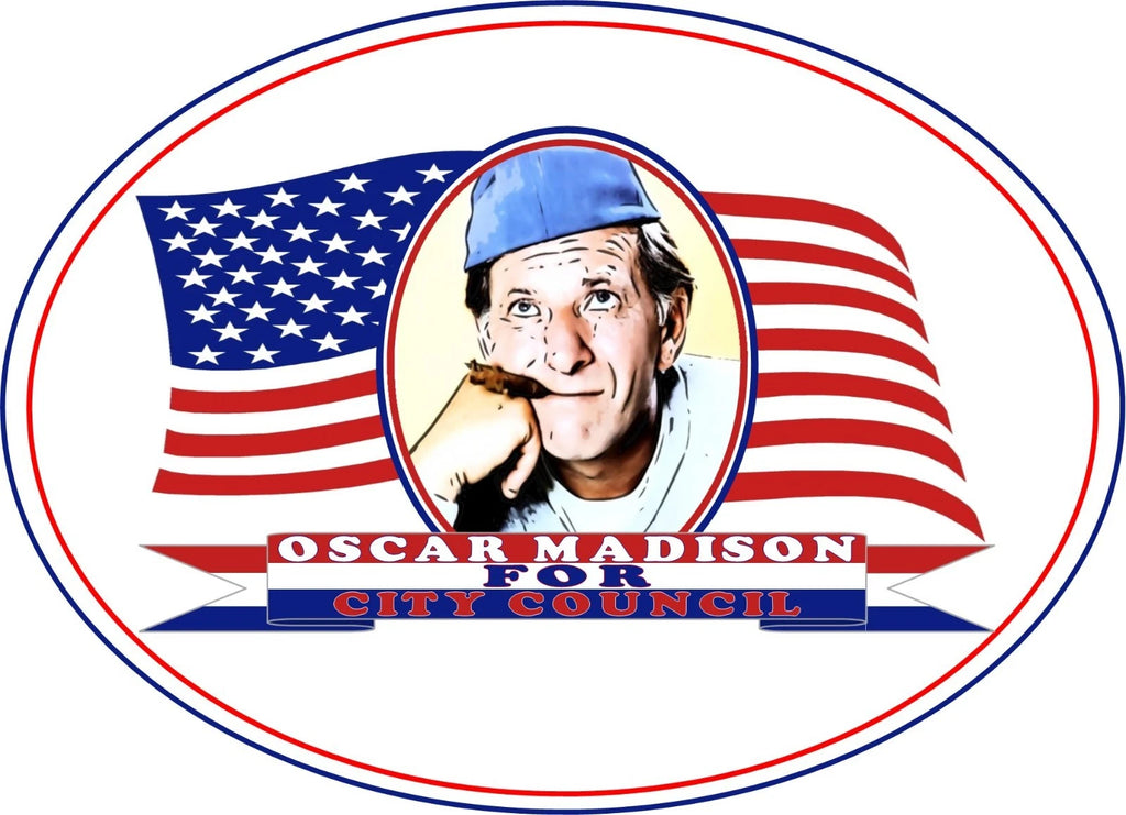 Odd Couple Oscar Madison November For City Council Tribute Parody Shirts
