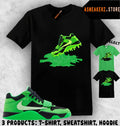 Shirt Matching Travis Scott Jumpman Jack Green Spark Match Sneaker Shoe Dripping