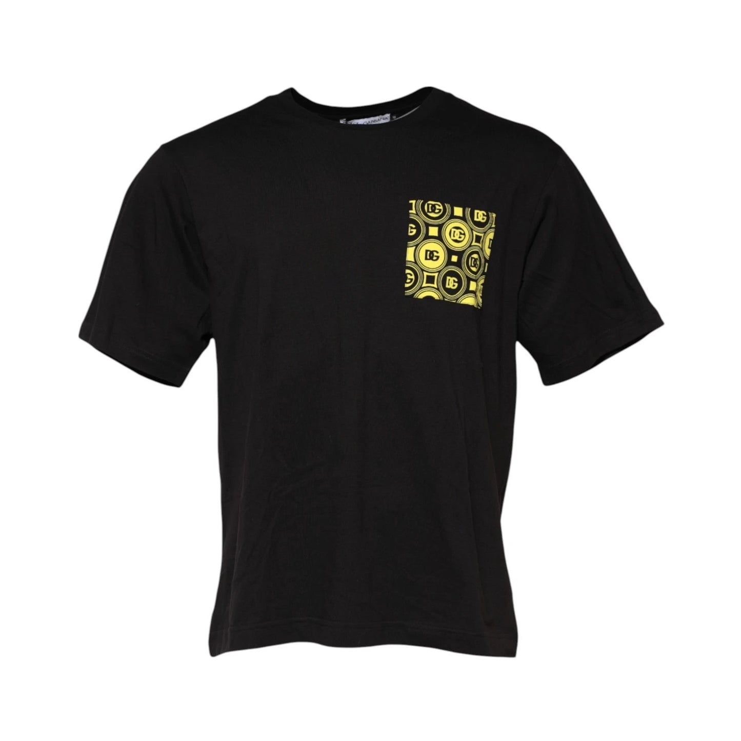 DOLCE & GABBANA T-shirt Black MInimalist Cotton Crew Neck Men IT48/US38/M 600usd