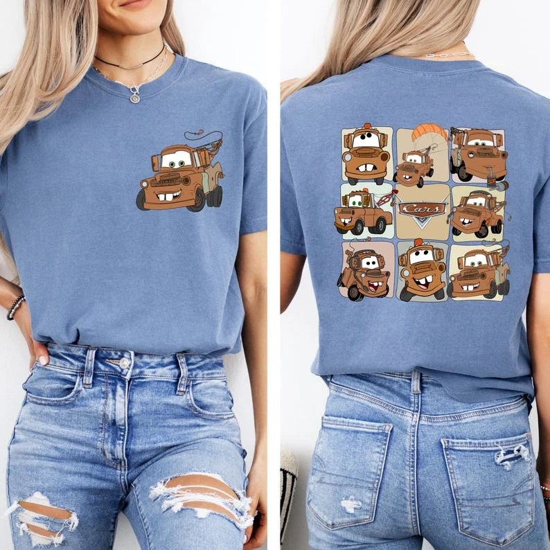 Mater Graphic T-Shirt, Tow Truck Cartoon Shirt