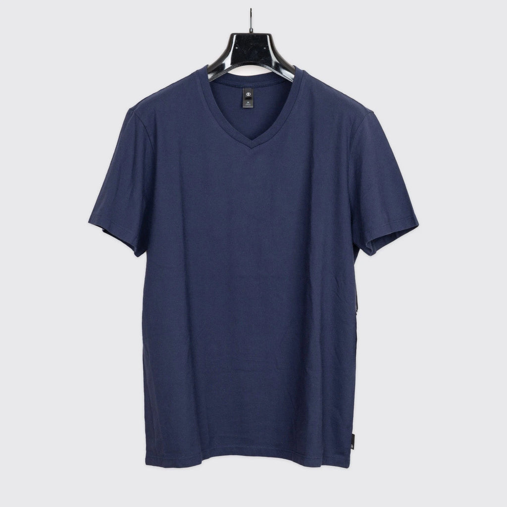 AG Adriano Goldschmied T-Shirt Size L Men Deep Navy Blue V-Neck Bryce Tee