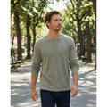 Marlborough Classics Mens XXL Ribbed Y2K Cotton Long Sleeve Shirt Taupe