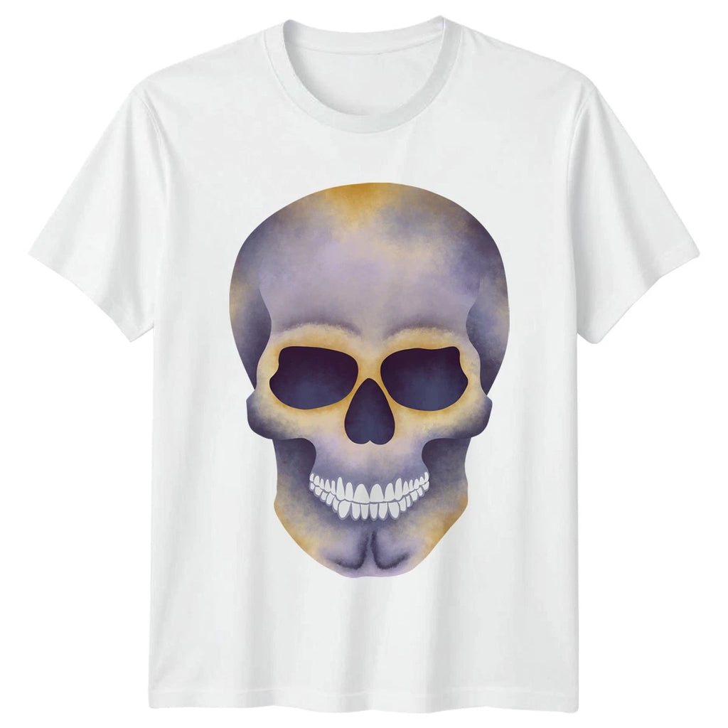 Watercolor Skull T-Shirt Gothic Aesthetic