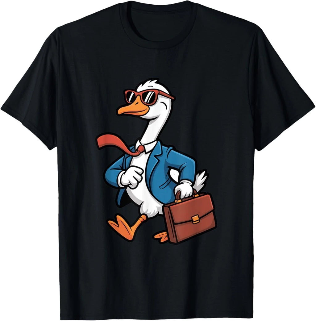 Funny Business Goose Cartoon Office Humor T-Shirt