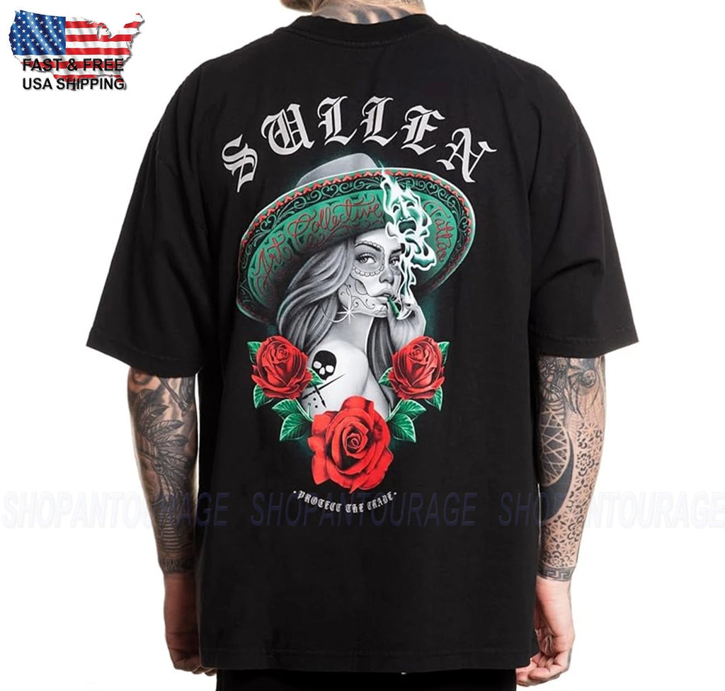 Sullen Art Collective Ese Humo 1 Ton Tee SCM7304 New Short Sleeve Men`s T-shirt