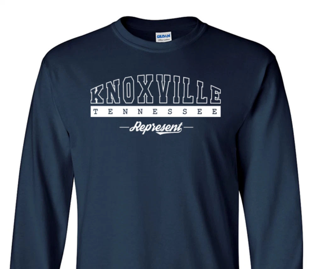 Knoxville Tennessee State T-Shirt Long Sleeve Graphic tee Unisex apparel Text