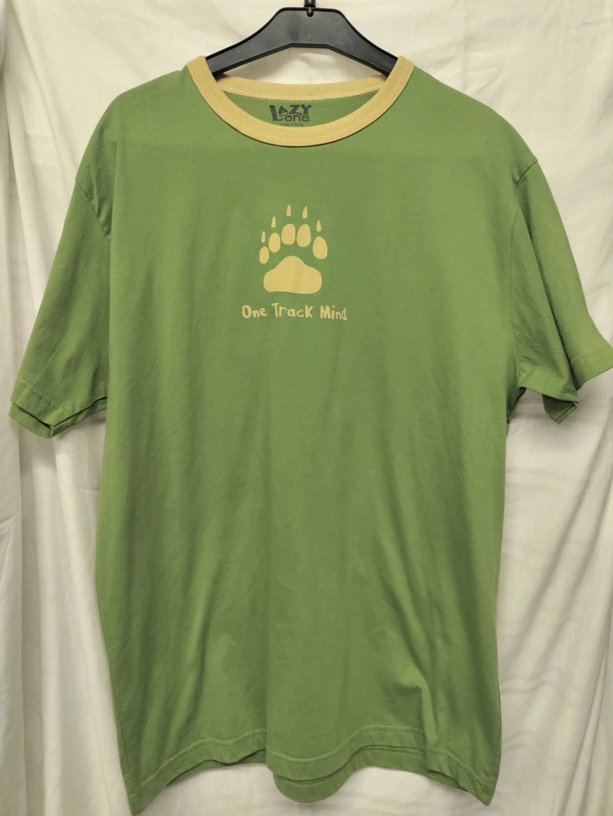 Men's Tshirt, Short Sleeve, New, Lazy One Brand, Green, Size Small