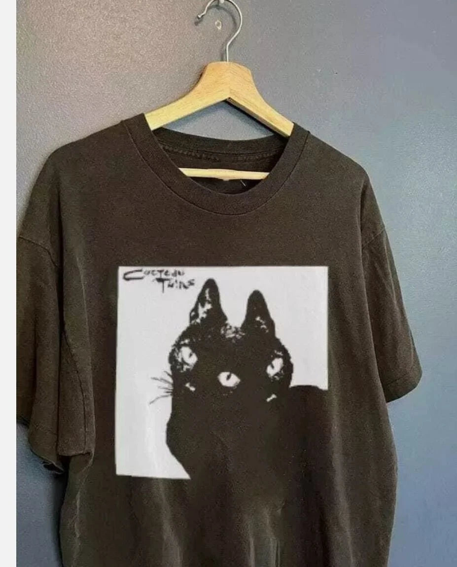 Cocteau Twins Cat Shirt, Cocteau Twins Band 90's Rock Band Unisex Tshirt S-5XL