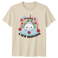 Everyday Is A New Beginning T-Shirt Kawaii Rainbow Gift For Her