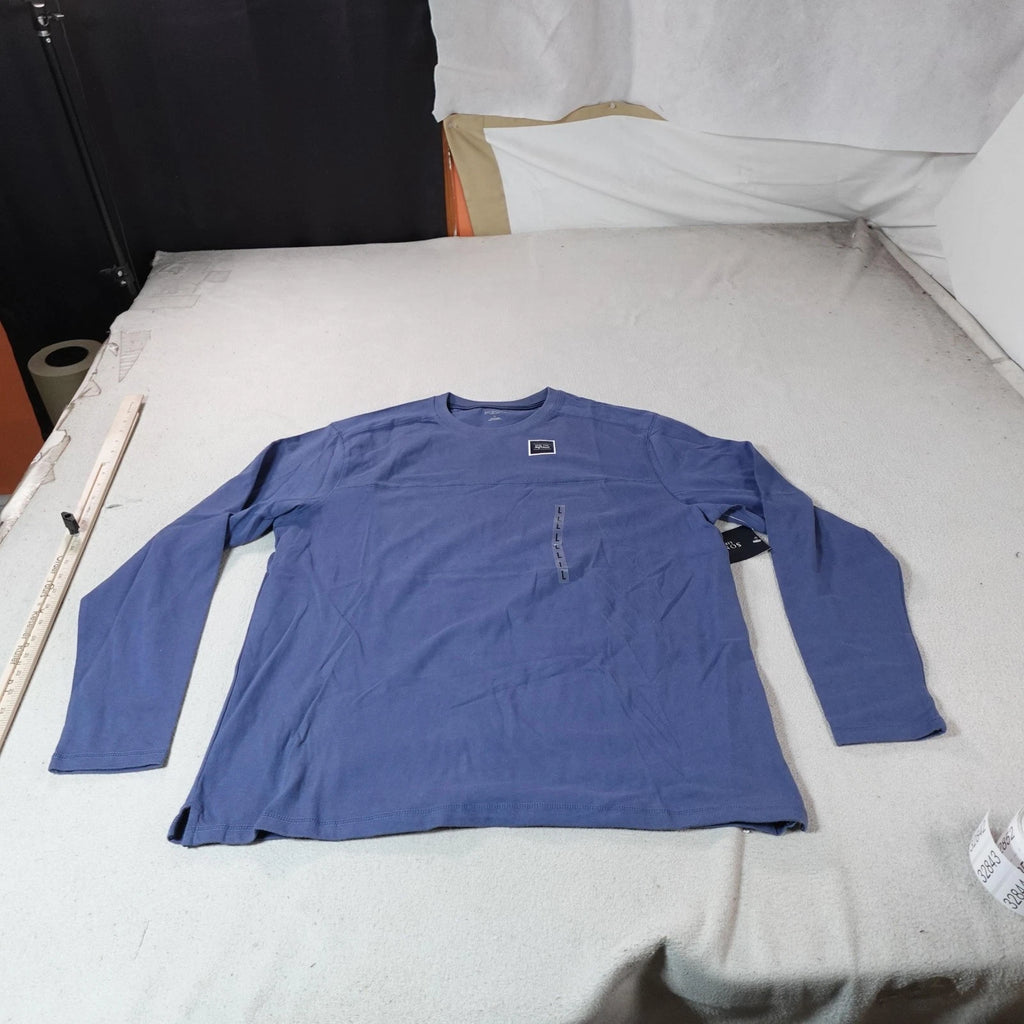 SonomaShirt Mens Large Blue Long Sleeve Minimalist Casual Tagless Life Style New
