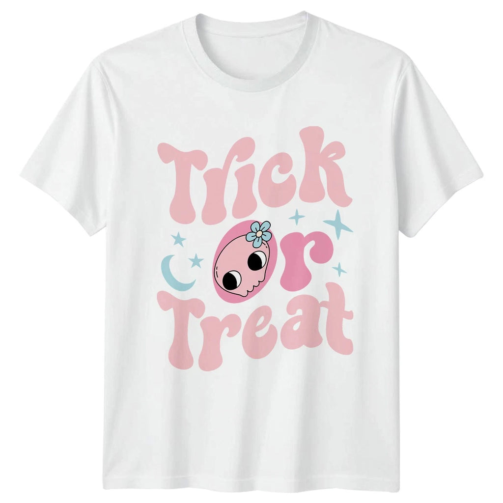 Trick Or Treat Womens T-Shirt Kawaii Halloween Gift For Her