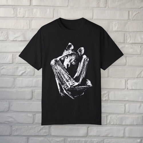 Bat Shirt Gothic Vampire Graphic Tee Goth Oddities Curiosity Gift Unisex Tee