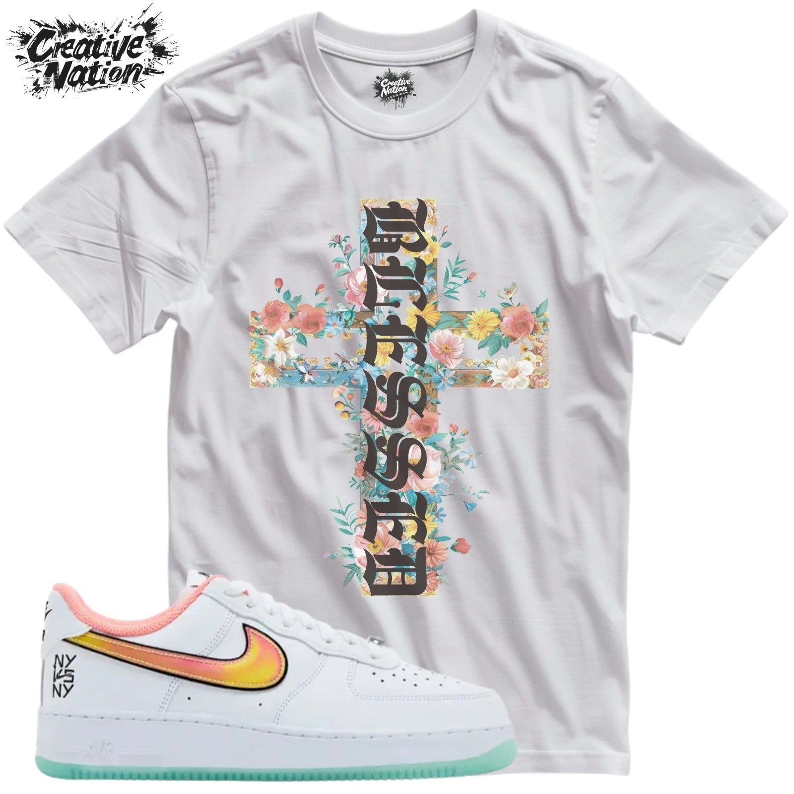 Shirt To Match NY Unisex Tee Sneaker Shirt Blessed Shirt