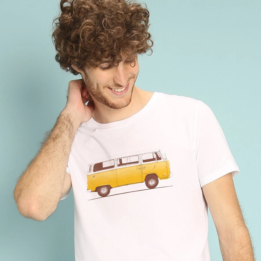 Men's Short Sleeve T-Shirt White, COMBI