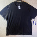 Straight Faded T-Shirt Mens 3XB Black Short Sleeve Cotton Blend Stretch 124116