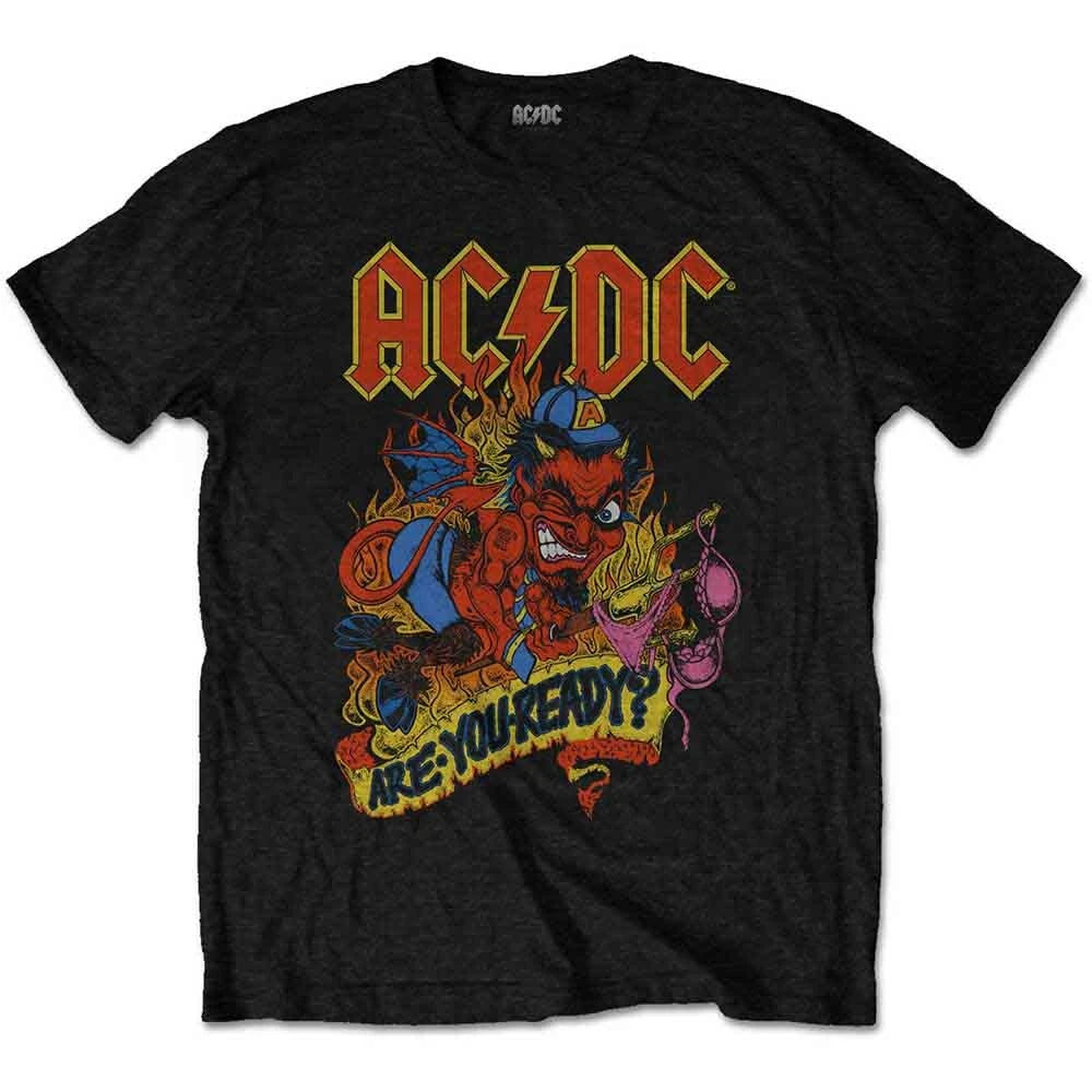 AC/DC Are You Ready? T-Shirt Black New