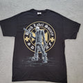 Vintage Black Label Society Shirt Mens Large SDMF Skeleton Gun Y2K 2007 Band Tee