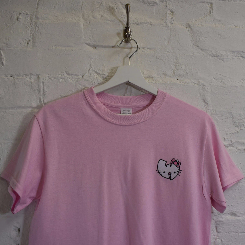 Wu Kitty Hip Hop Cartoon Pink Tee T-shirt by Actual Fact