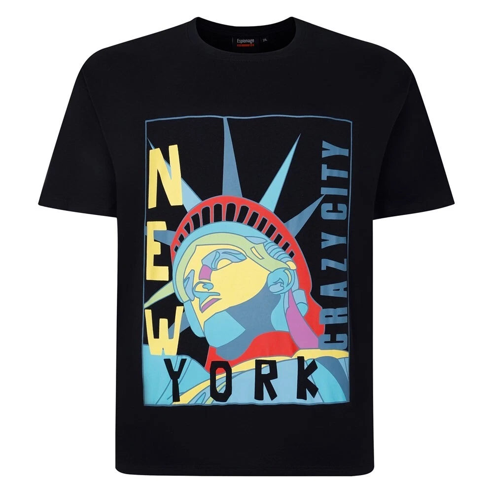 NEW IN ESPIONAGE NEW YORK POP ART  T SHIRT T423 2XL3XL 4XL5XL6XL7XL8XL