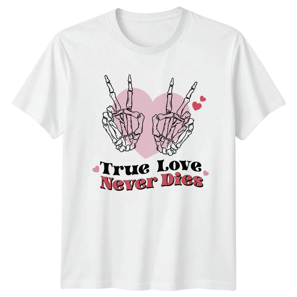 Skeleton Hands Never Dies Graphic Tee Unisex Top