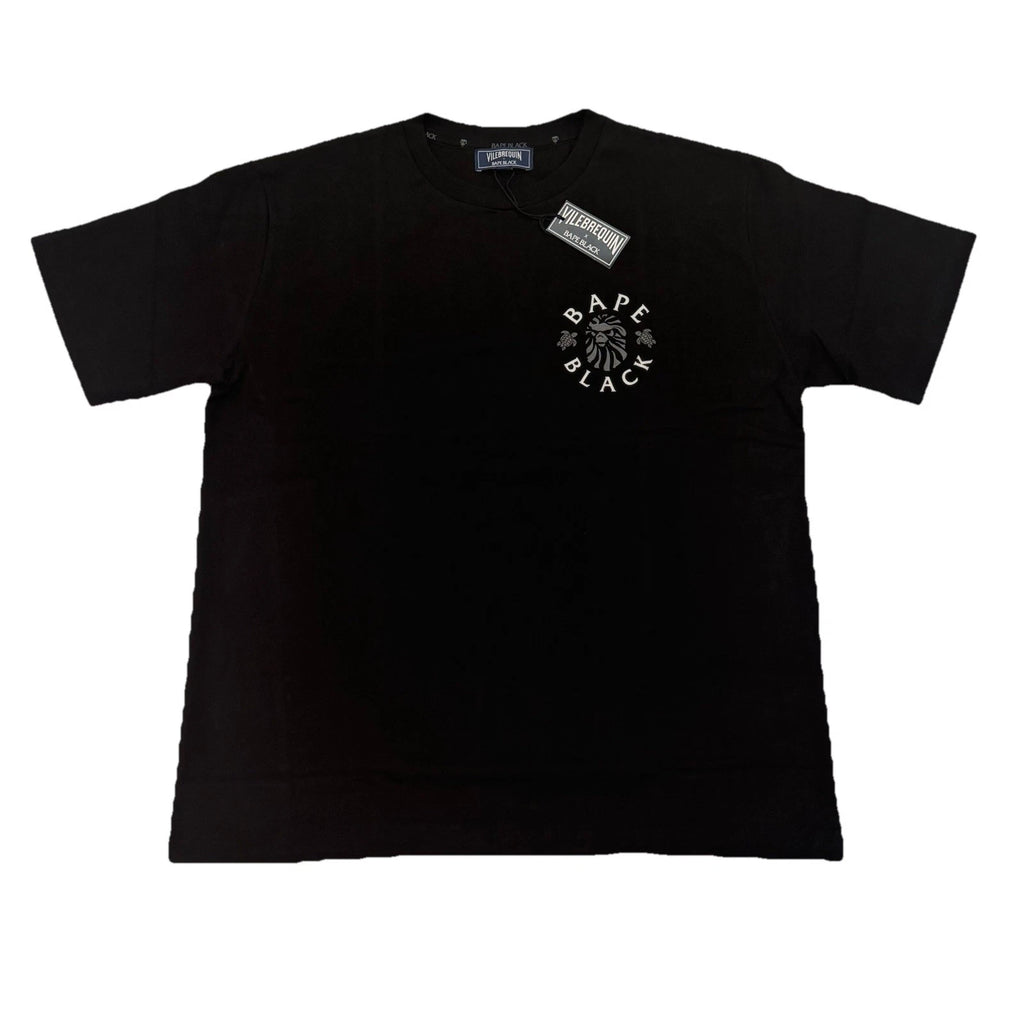Vilebrequin x BAPE Black Logo Limited Edition Cotton Mens T-Shirt Black