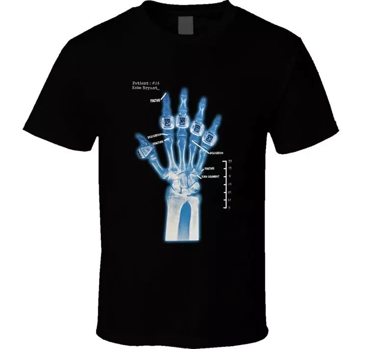 Kobe Bryant Hand X Ray Rings Champion Basketball Fan T Shirt