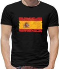 Spain Flag Grunge flag Mens T-Shirt - Madrid - Barcelona - Country - Travel