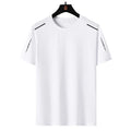 Mens Fashionable Quick Drying Short Sleeve Breathable Loose Top for Night Out