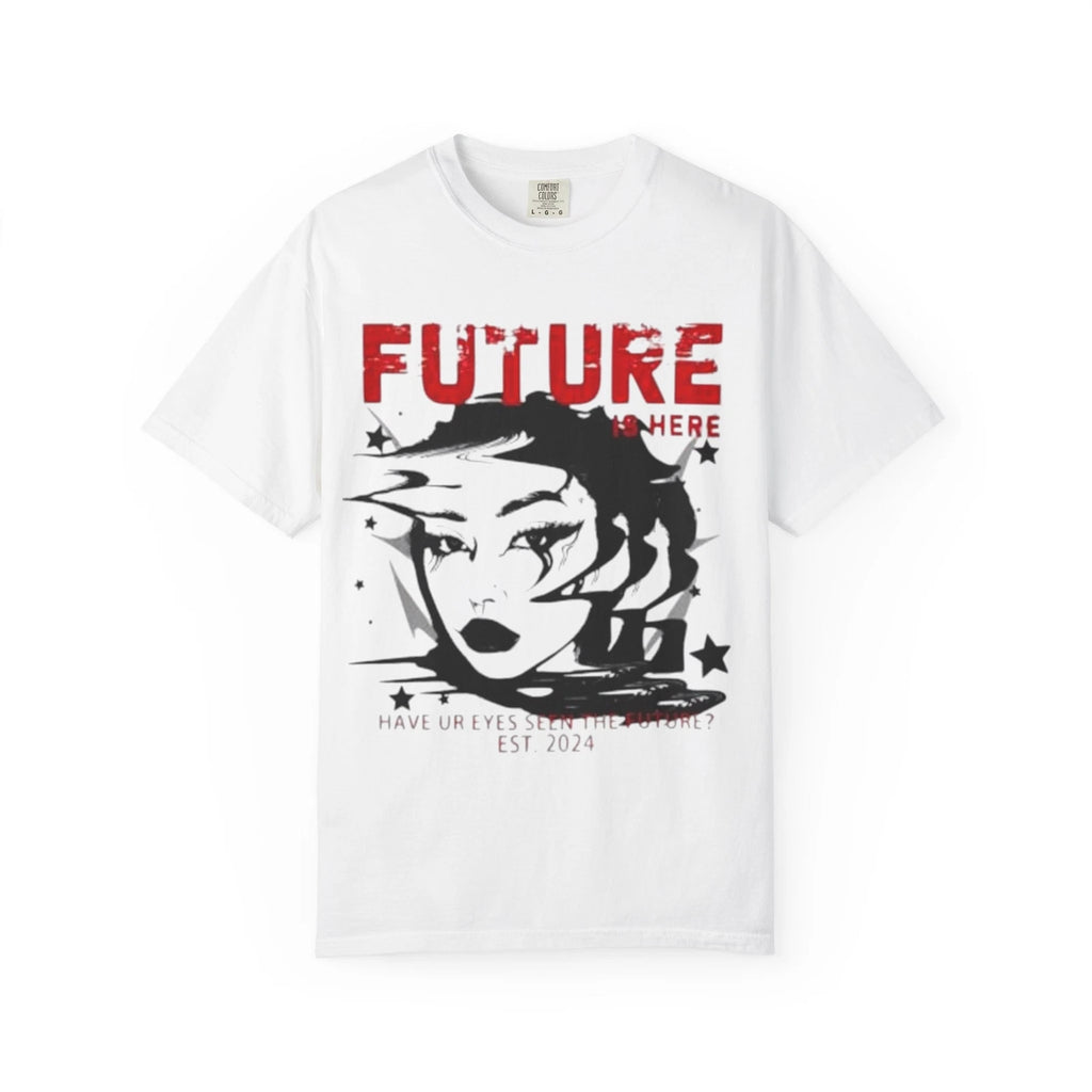 Inspiring Unisex T-Shirt: Future Here & Never Forget Why You Began, [...]