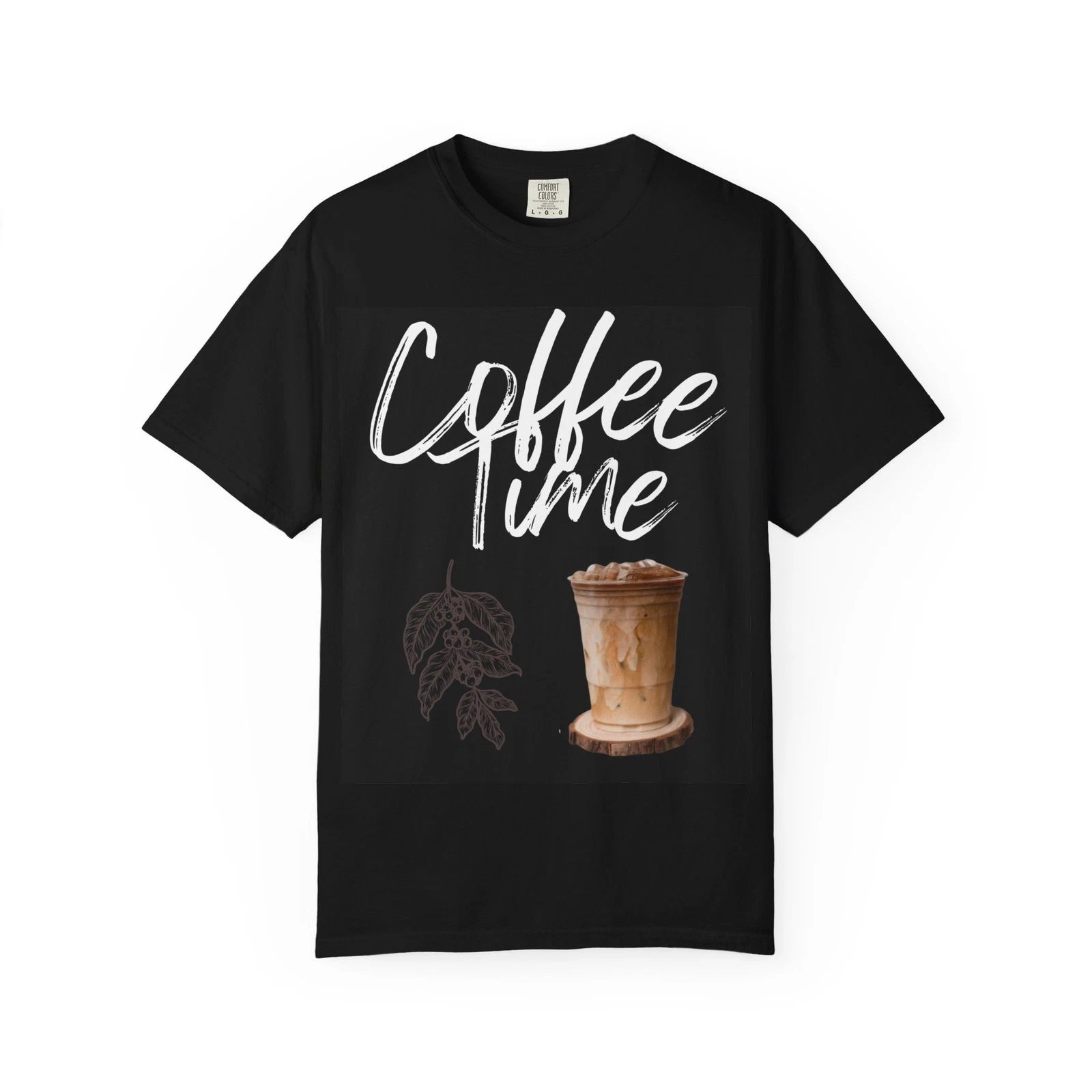 Coffee Time T‑Shirt - Comfort Colors — Iced Latte Graphic Tee