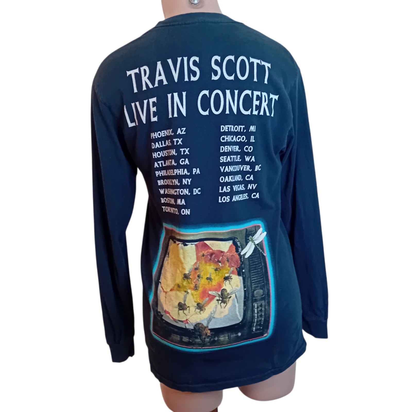 '17 Travis Scott Seeing Is Believing Tour Long Sleeve Graphic Tee Cactus Jack S