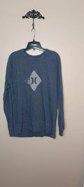Hurley Gray long sleeve men's shirt L Y2K