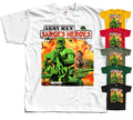 Army Men Sarge's Heroes,COMPUTER GAME, T-Shirt (OLIVE,BLACK) All sizes S-5XL.