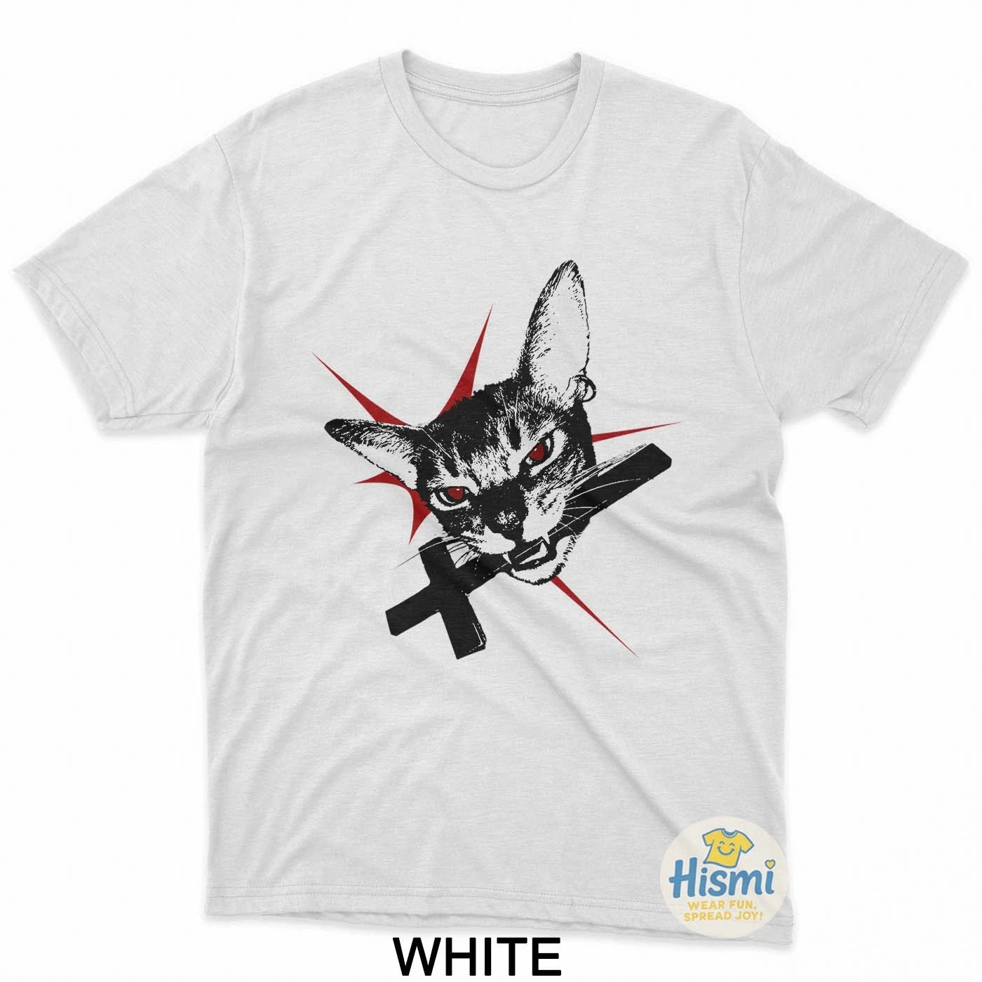Red Eye Cat T-Shirt Dark Grunge Aesthetic Tee