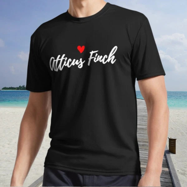 New Shirt I Love Atticus Finch Active Logo T-Shirt Funny Size S - 5XL