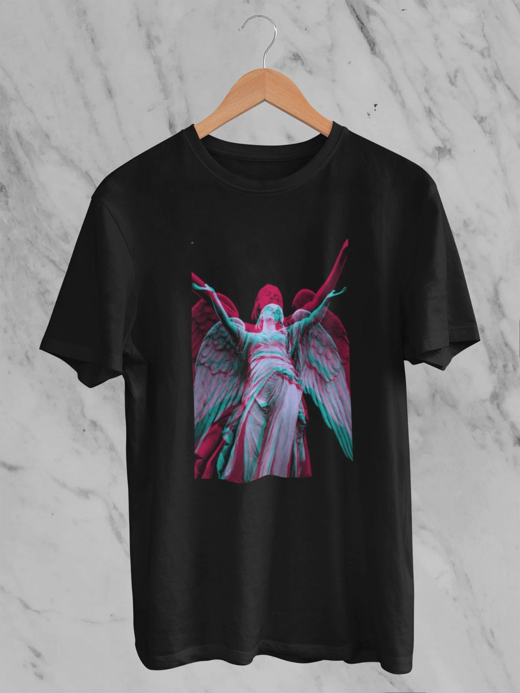Angel Of Love Waporwave Aesthetic Printed Cotton Men's T-shirt Top Tee Comfort