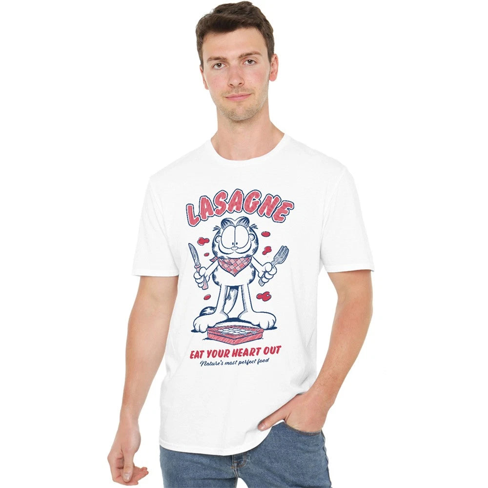 Garfield Lasagne T-Shirt S-L, White