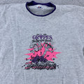Vintage New York Grapes Shirt Small Gray Squishabunga Tee Fruit 90s USA Wine